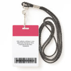 Custom Employee Photo, Bar Code, Logo, Name Badge