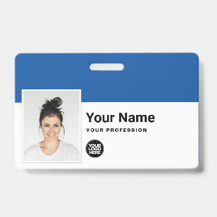 Custom Employee - Photo, Bar Code, Logo, Name Badge