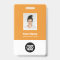 Custom Employee Photo, Bar Code, Logo, Name Badge