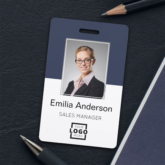 Custom Employee Photo, Bar Code, Logo, Name Badge (Creator Uploaded)