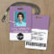 Custom Employee - Photo, Bar Code, Logo, Name