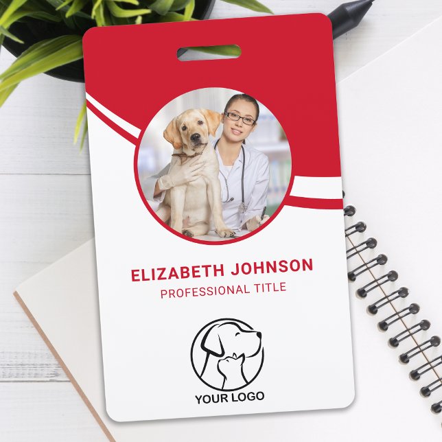 Custom Employee Photo Bar Code Logo Name Badge (Creator Uploaded)