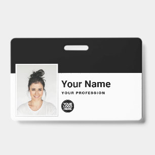 Custom Employee - Photo, Bar Code, Logo, Name Badge