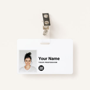Custom Employee - Photo, Bar Code, Logo, Name Badge