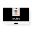 Custom Employee Photo, Bar Code, Logo, Name
