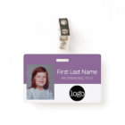 Custom Employee - Photo, Bar Code, Logo, Name