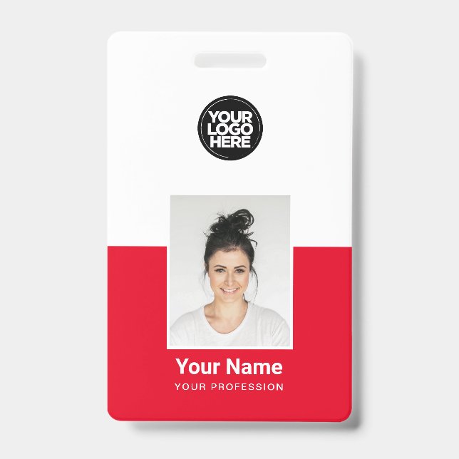 Custom Employee Photo Company Security Id Badges (Front)