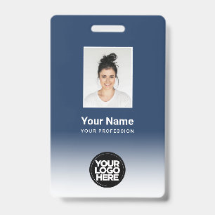 Custom Employee Photo Gradient Badge