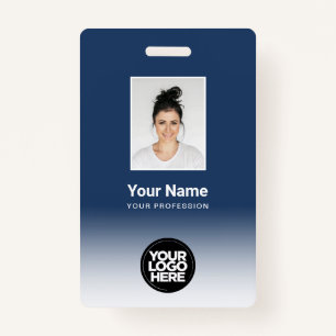 Custom Employee Photo Gradient Badge
