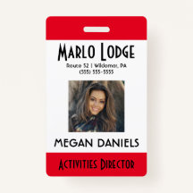 Custom Employee Photo ID Badge
