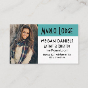 Custom Employee Photo ID Business Card