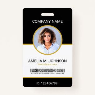 Custom Employee Photo ID Card Badge