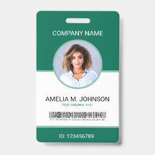 Custom Employee Photo ID Card Badge