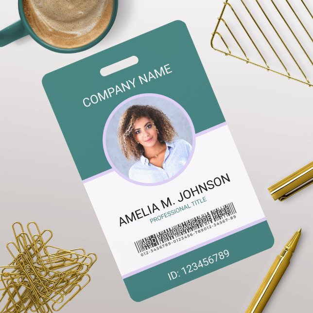 Custom Employee Photo ID Card Badge (Creator Uploaded)
