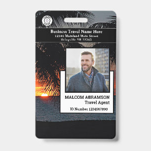 Custom Employee Photo ID Card Bar Code Badge