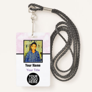 Custom Employee - Photo, Logo, Bar Code and Name Badge