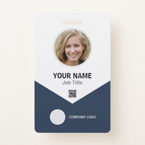 Custom Employee Photo Logo Bar Code Name Badge