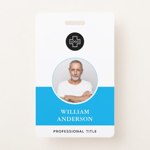 Custom Employee Photo Logo Name Badge