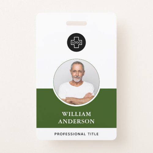 Custom Employee Photo Logo Name Badge