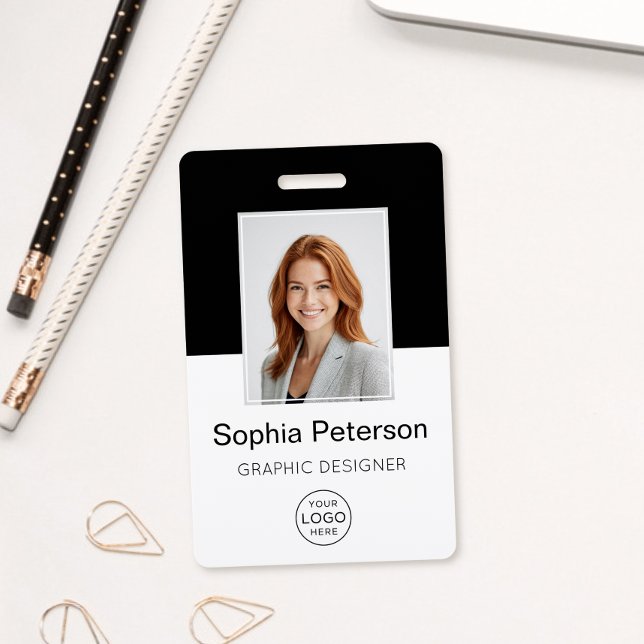 Custom Employee Photo, Logo, Name Badge (Creator Uploaded)