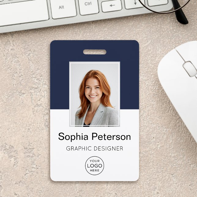 Custom Employee Photo, Logo, Name Badge (Creator Uploaded)