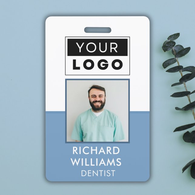 Custom Employee Photo Logo Name  Badge (Creator Uploaded)