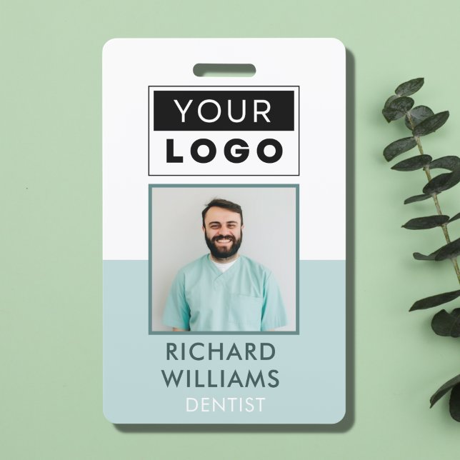 Custom Employee Photo Logo Name  Badge (Creator Uploaded)