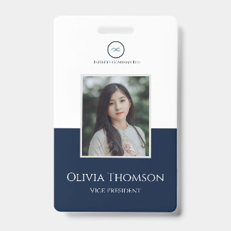 Custom Employee Photo, Logo, Name Badge