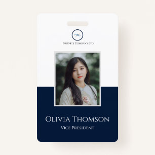 Custom Employee Photo, Logo, Name Badge