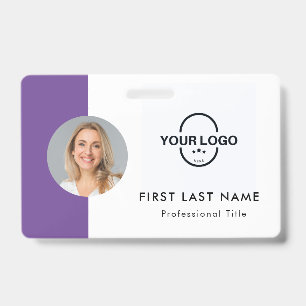 Custom Employee - Photo, Logo, Name ID Badge