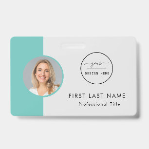Custom Employee - Photo, Logo, Name ID Badge