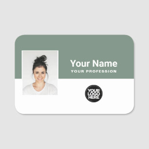 Custom Employee Photo, Logo, Profession Name Tag