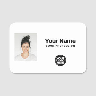 Custom Employee Photo, Logo, Profession Name Tag