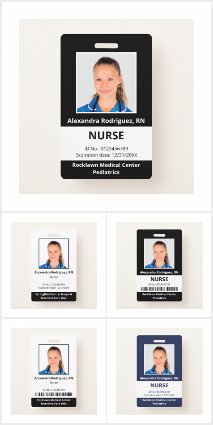 Custom Employee Photo Medical ID Badges