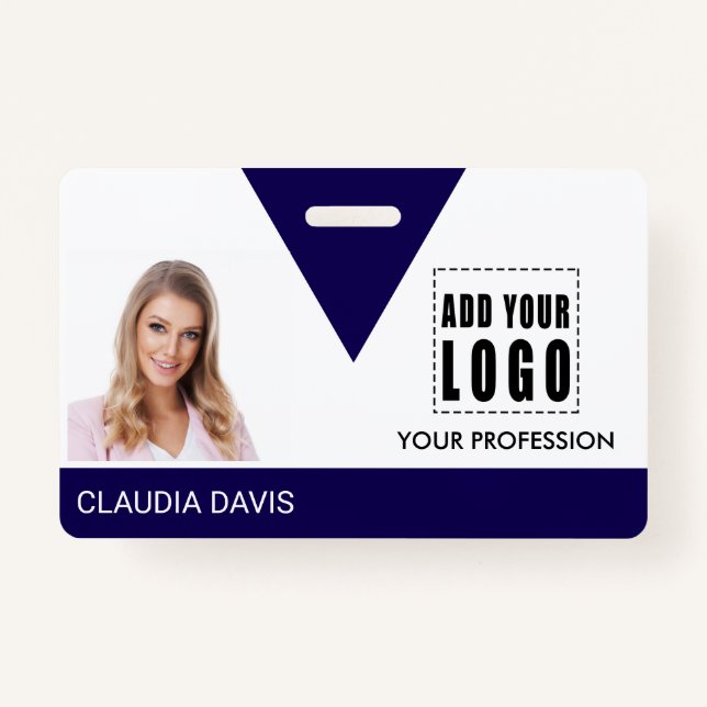 Custom Employee Photo,Name  Badge (Front)