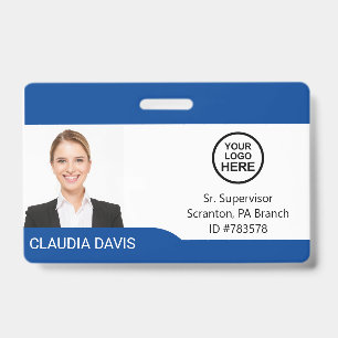 Custom Employee Photo,Name , Logo , Badge