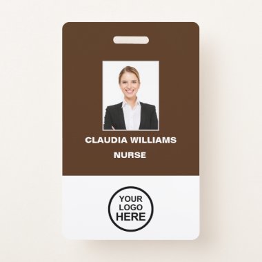 Custom Employee Photo,Name , Logo, Bar Code Badge