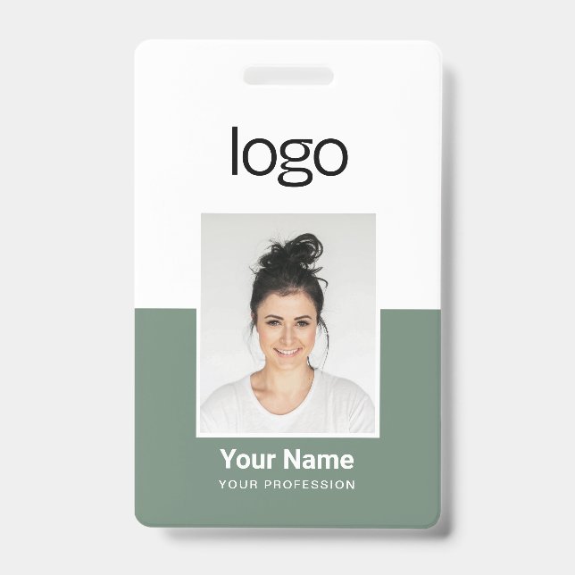 Custom Employee Photo Name Tag Badges (Front)