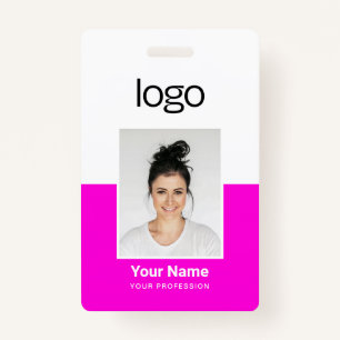 Custom Employee Photo Name Tag Badges