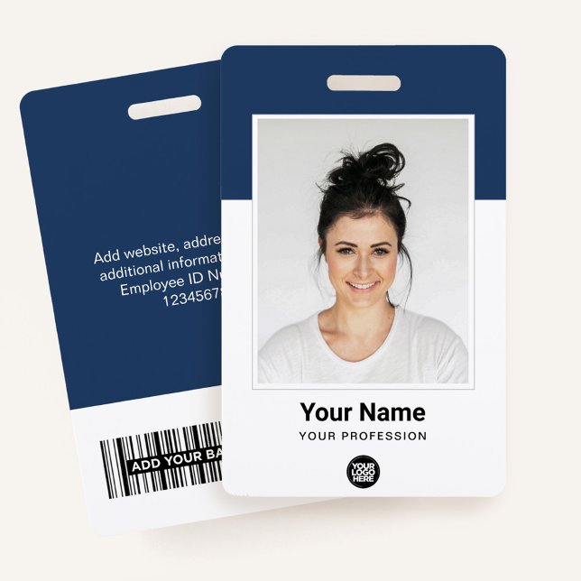 Custom Employee Photo Name Tag Badges (Creator Uploaded)