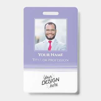 Custom Employee, Photo, Name, Title, Logo, Barcode Badge
