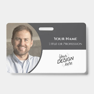 Custom Employee, Photo, Name, Title, Logo, Barcode Badge
