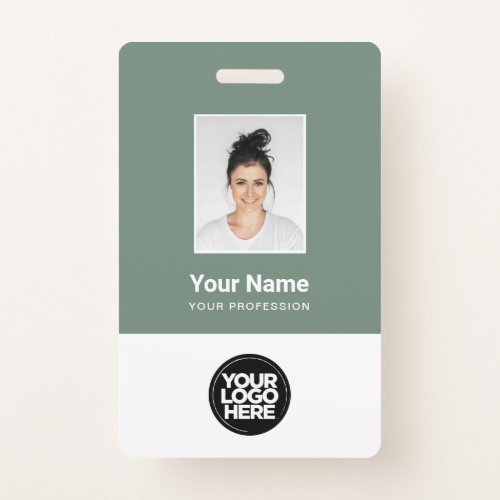 Custom Employee Photo Qr Code Logo Name Badge