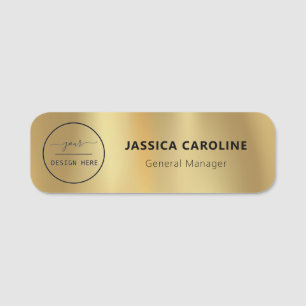 Custom Employee Pin Name Tag or Magnetic with Logo
