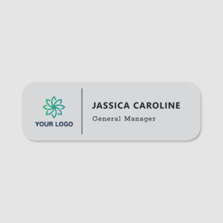 Custom Employee Pin Name Tag or Magnetic with Logo