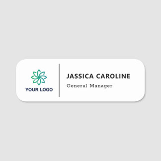 Custom Employee Pin Name Tag or Magnetic with Logo