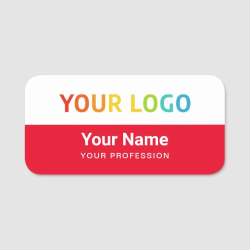 Custom Employee Pin Name Tag or Magnetic with Logo