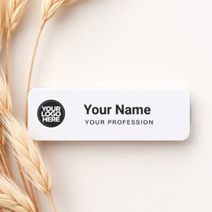 Custom Employee Pin Name Tag or Magnetic with Logo