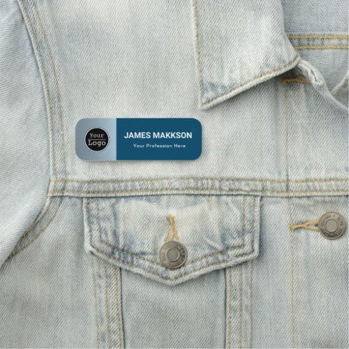 Custom Employee Pin Name Tag or Magnetic with Logo