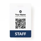 Custom Employee Qr Code, Bar Code, Logo, Name